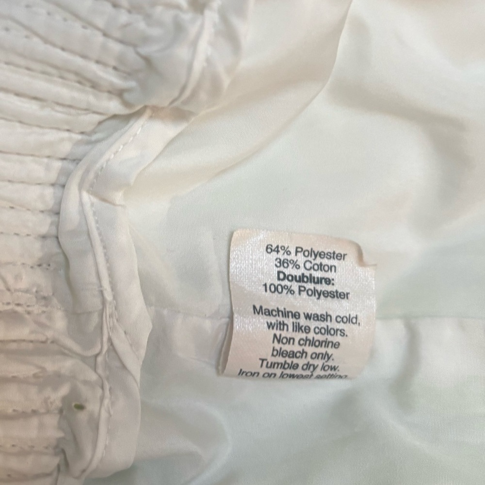 J CREW MINI SKIRT WITH POCKETS CASUAL COMFY ELASTIC WAIST GREEN & WHITE SZ 6 - Picture 11 of 12
